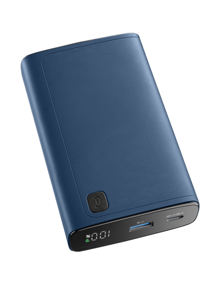 Портативное зарядное устройство Cellularline Elite 20W, 20000мА·ч, Синий
