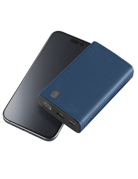 Портативное зарядное устройство Cellularline Elite 20W, 20000мА·ч, Синий