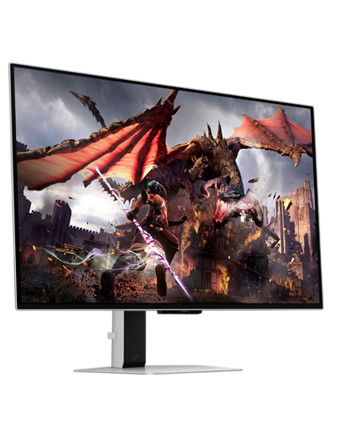 32" Игровой монитор Samsung S32DG800, OLED 3840x2160 4K UHD, Серебристый
