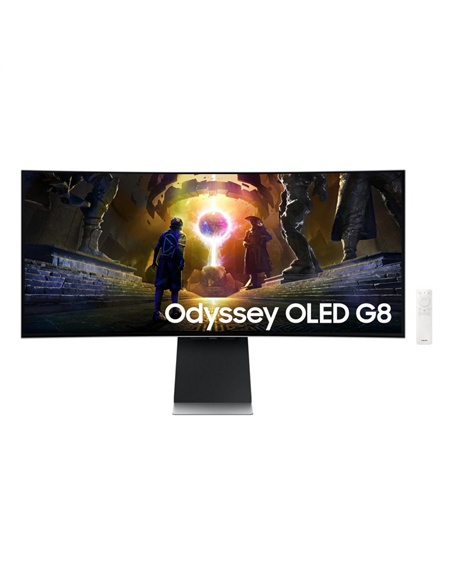34" Игровой монитор Samsung S34DG852, OLED 3440x1440 WQHD, Серебристый