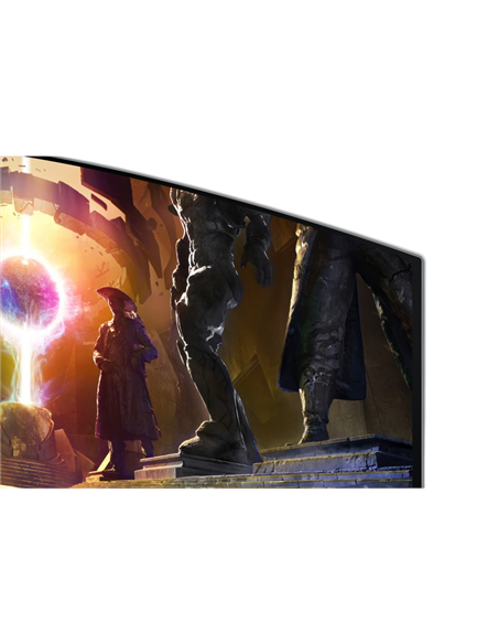 34" Игровой монитор Samsung S34DG852, OLED 3440x1440 WQHD, Серебристый