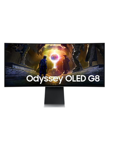 34" Monitor Gaming Samsung S34DG852, OLED 3440x1440 WQHD, Argintiu
