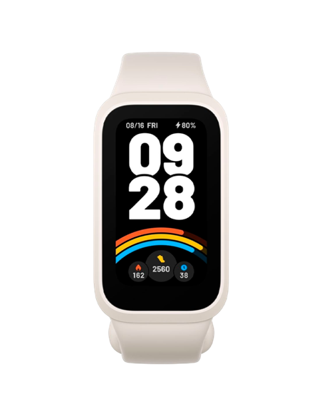 Ceas Sport/Antrenament Xiaomi Smart Band 9 Active, Bej | Alb