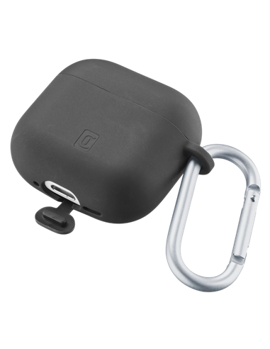 Чехол для Airpods Cellularline Bounce - Apple AirPods 4, Чёрный