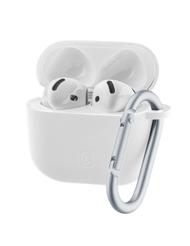 Чехол для Airpods Cellularline Bounce - Apple AirPods 4, Белый