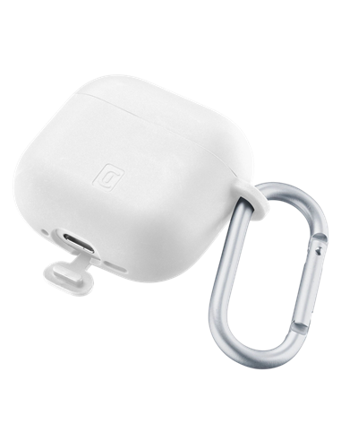 Husă pentru Airpods Cellularline Bounce - Apple AirPods 4, Alb