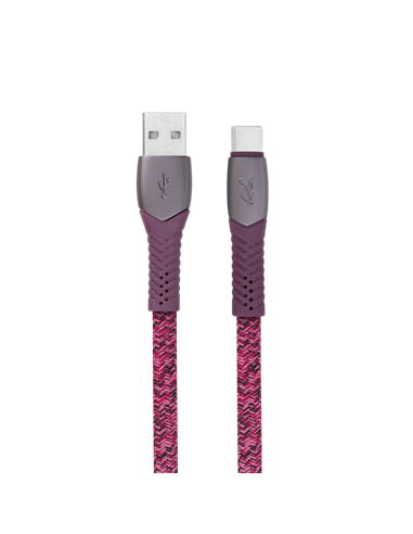 Cablu încărcare și sincronizare Rivacase PS6102 RD12, USB Type-A/USB Type-C, 1,2m, Roșu
