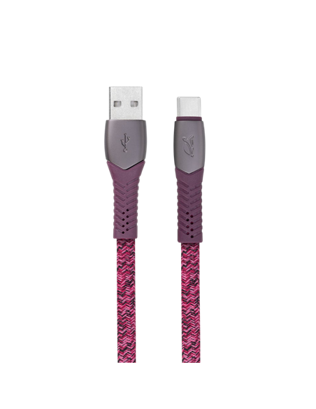 Кабель для зарядки и синхронизации Rivacase PS6102 RD12, USB Type-A/USB Type-C, 1,2м, Красный
