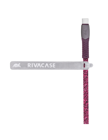 Кабель для зарядки и синхронизации Rivacase PS6102 RD12, USB Type-A/USB Type-C, 1,2м, Красный