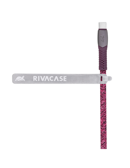 Cablu încărcare și sincronizare Rivacase PS6102 RD12, USB Type-A/USB Type-C, 1,2m, Roșu