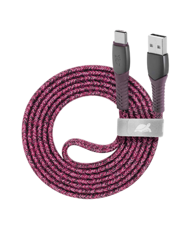 Cablu încărcare și sincronizare Rivacase PS6102 RD12, USB Type-A/USB Type-C, 1,2m, Roșu