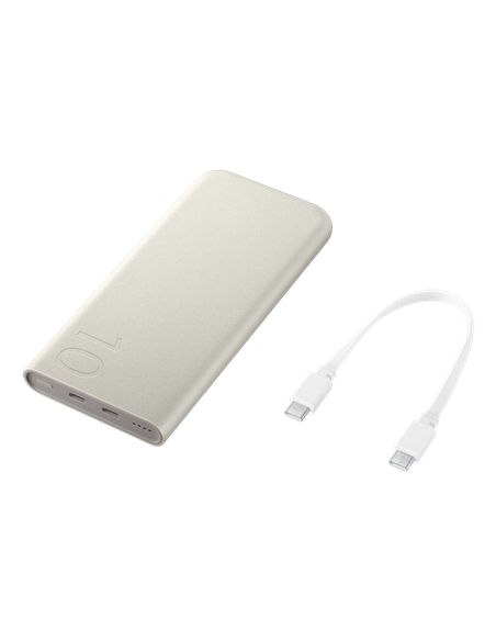 Портативное зарядное устройство Samsung Super Fast Charging, 10000мА·ч, Бежевый