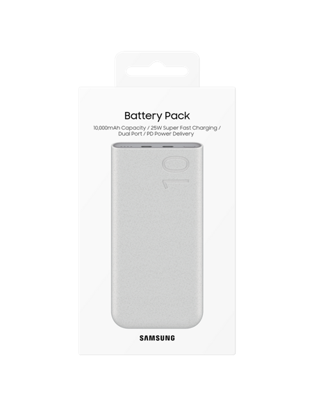 Портативное зарядное устройство Samsung Super Fast Charging, 10000мА·ч, Бежевый