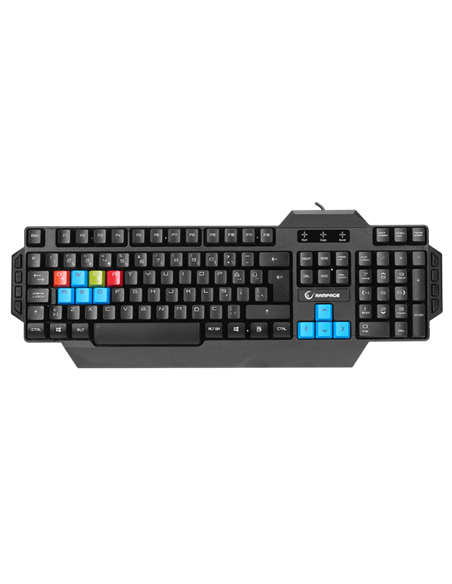 Клавиатура и мышь Gembird KBS-UMG-01-DE, Проводное, Чёрный