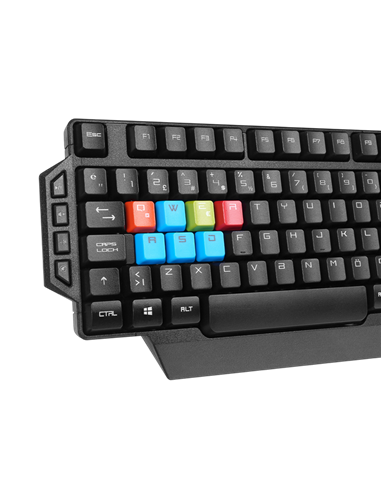 Клавиатура и мышь Gembird KBS-UMG-01-DE, Проводное, Чёрный
