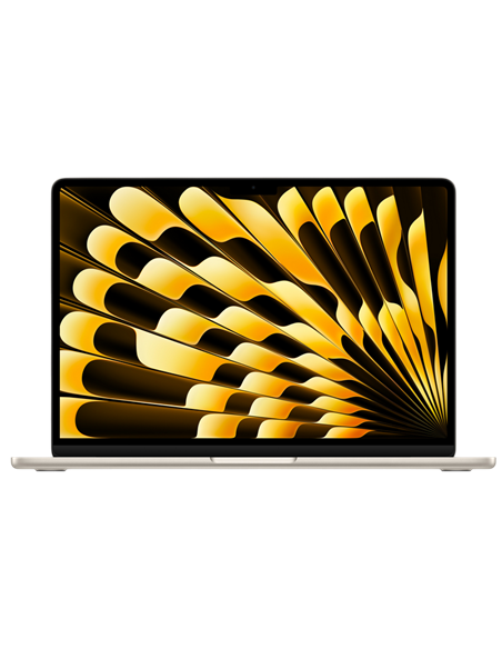 Laptop 13,6" Apple MacBook Air A3240, Starlight, M4 with 10-core CPU and 10-core GPU, 24GB/512GB, macOS Sequoia
