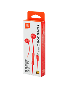 Căști JBL Tune 305C, Roșu 2