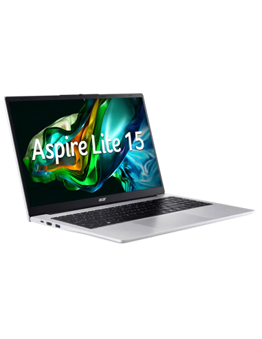 Ноутбук 15,6" Acer Aspire Lite 15 AL15-41P, Light Silver, AMD Ryzen 3 5300U, 16Гб/512Гб, Linux eShell