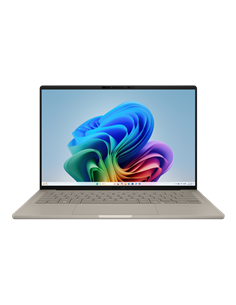 Ноутбук 14" ASUS Zenbook A14 OLED UX3407QA, Zabriskie Beige, Qualcomm Snapdragon X X1-26-100, 16Гб/512Гб, Windows 11 Home