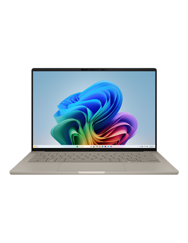 Ноутбук 14" ASUS Zenbook A14 OLED UX3407QA, Zabriskie Beige, Qualcomm Snapdragon X X1-26-100, 16Гб/512Гб, Windows 11 Home