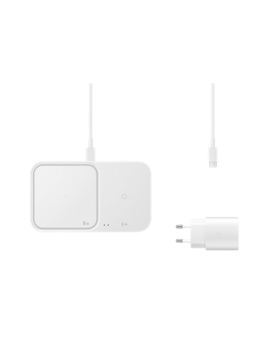 Беспроводная зарядка Samsung Wireless Charger Duo, 15Вт, Белый