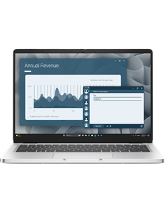 Laptop Business 14" DELL Pro 14 PC14255, Platinum Silver, AMD Ryzen AI 7 350, 16GB/512GB, Windows 11 Pro