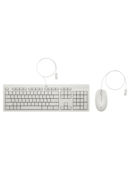 Set Tastatură + Mouse HP 225 G2, Cu fir, Alb