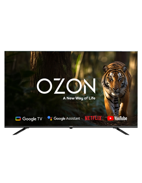 65" LED SMART TV OZON U65Z8000R, 3840x2160 4K UHD, Google TV, Negru