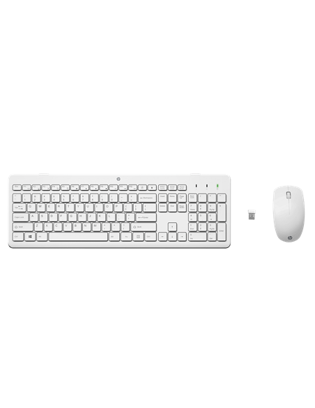 Set Tastatură + Mouse HP 230, Fără fir, Alb