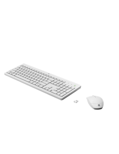 Клавиатура и мышь HP 230, Беспроводное, Белый