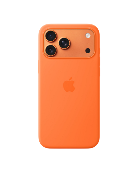 Husă Apple iPhone 17 Pro Max Silicone Case with MagSafe, Portocaliu