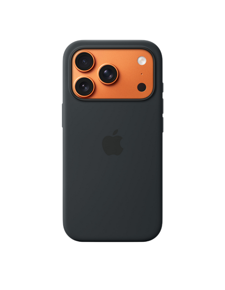 Чехол Apple iPhone 17 Pro Silicone Case with MagSafe, Чёрный
