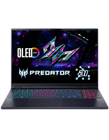 Laptop Gaming 16" Acer Predator Helios Neo 16S AI PHN16S-71, Abyssal Black, Intel Core Ultra 7 255HX, 32GB/1024GB, Linux eShell