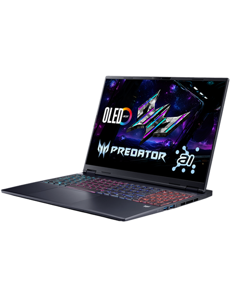 Laptop Gaming 16" Acer Predator Helios Neo 16S AI PHN16S-71, Abyssal Black, Intel Core Ultra 7 255HX, 32GB/1024GB, Linux eShell