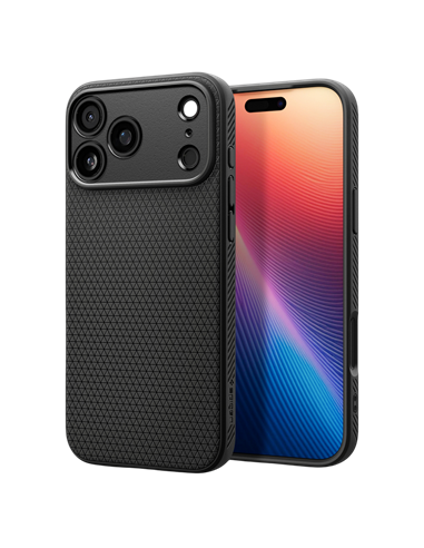 Чехол Spigen Liquid Air для Apple iPhone 17 Pro, Матовый черный