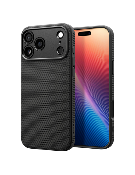 Чехол Spigen Liquid Air для Apple iPhone 17 Pro, Матовый черный