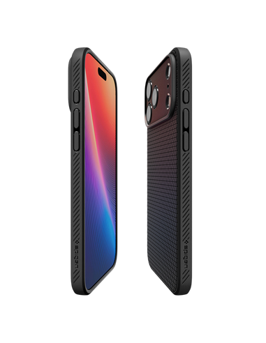 Husă Spigen Liquid Air pentru Apple iPhone 17 Pro, Negru mat