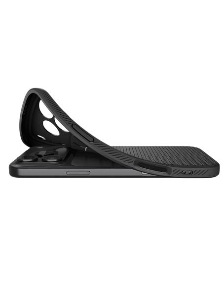 Чехол Spigen Liquid Air для Apple iPhone 17 Pro, Матовый черный