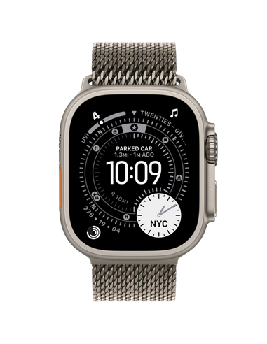 Ceas inteligent Apple Watch Ultra 3, 49mm, Natural Titanium
