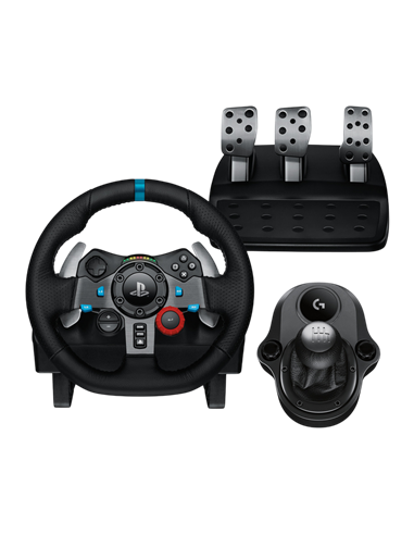 Игровой руль Logitech G29 + Driving Force Shifter, Чёрный
