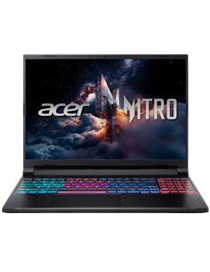 Laptop Gaming 16" Acer Nitro V 16S AI ANV16S-41, Obsidian Black, AMD Ryzen 7 260, 16GB/512GB, Linux eShell