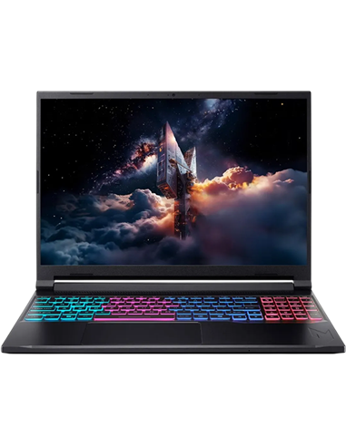 Laptop Gaming 16" Acer Nitro V 16S AI ANV16S-41, Obsidian Black, AMD Ryzen 7 260, 16GB/512GB, Linux eShell