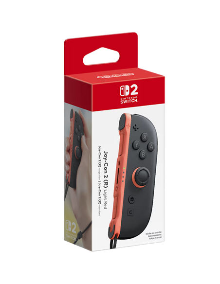 Joystick pentru jocuri Nintendo Switch 2 Joy-Con, Light Red
