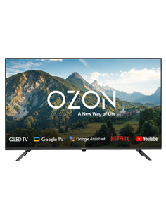 43" QLED SMART TV OZON H43QN7500S, 1920x1080 FHD, Google TV, Negru