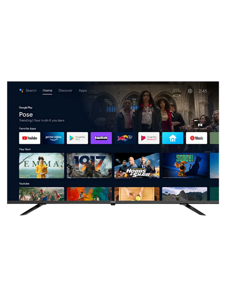 50" QLED SMART Телевизор OZON U50QN8500S, 3840x2160 4K UHD, Google TV, Черный