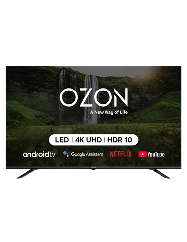 50" QLED SMART Телевизор OZON U50QN8500S, 3840x2160 4K UHD, Google TV, Черный
