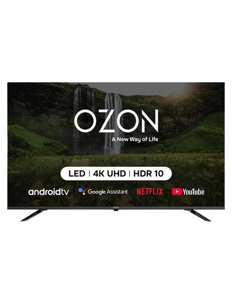 50" QLED SMART Телевизор OZON U50QN8500S, 3840x2160 4K UHD, Google TV, Черный