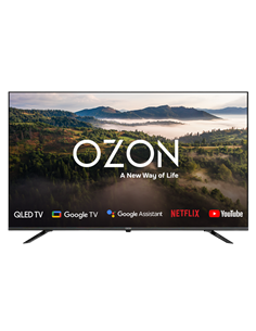 58" QLED SMART TV OZON U58QN8500S, 3840x2160 4K UHD, Google TV, Negru