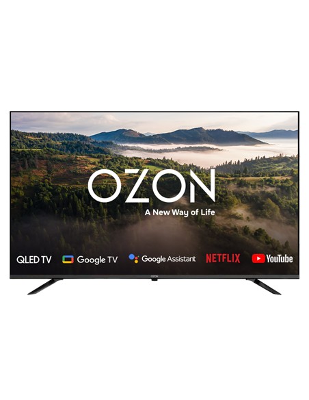 58" QLED SMART TV OZON U58QN8500S, 3840x2160 4K UHD, Google TV, Negru