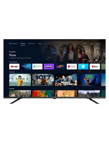 58" QLED SMART TV OZON U58QN8500S, 3840x2160 4K UHD, Google TV, Negru